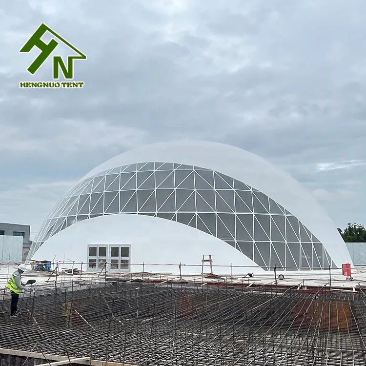 20m Large Sound Proof Dome Exhibition Tent For Wedding And Celebrations Factory Price Waterproof  Geodesic  Large Dome Tent