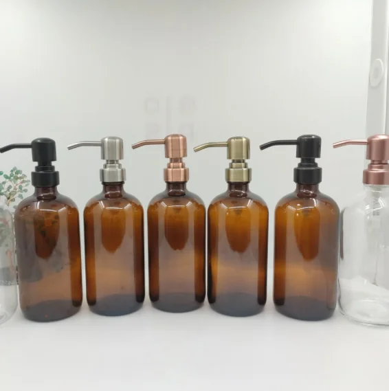 Wholesale Copper Perfume Bottle Stainless Steel Lotion Dispenser Pump