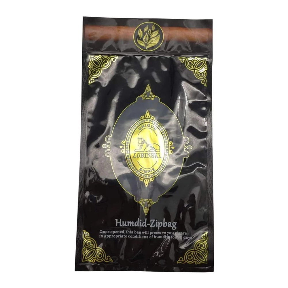 Popular Design Custom Logo Sealed Packaging Rolling Paper Cigar Bags