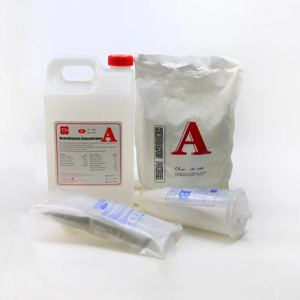 2 patient 10 patient Medical Dialysis Powder Professional Consumables Dry Dialysis Hemodialysis Concentrate Powder A B