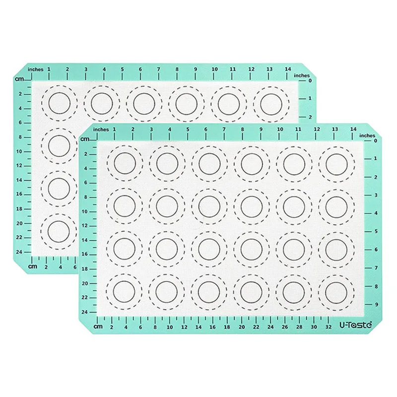 Larger Size Professional Kitchen Tool Silicone Coated Fiber Glass Nonstick Cake Pastry Macaron Baking Mat