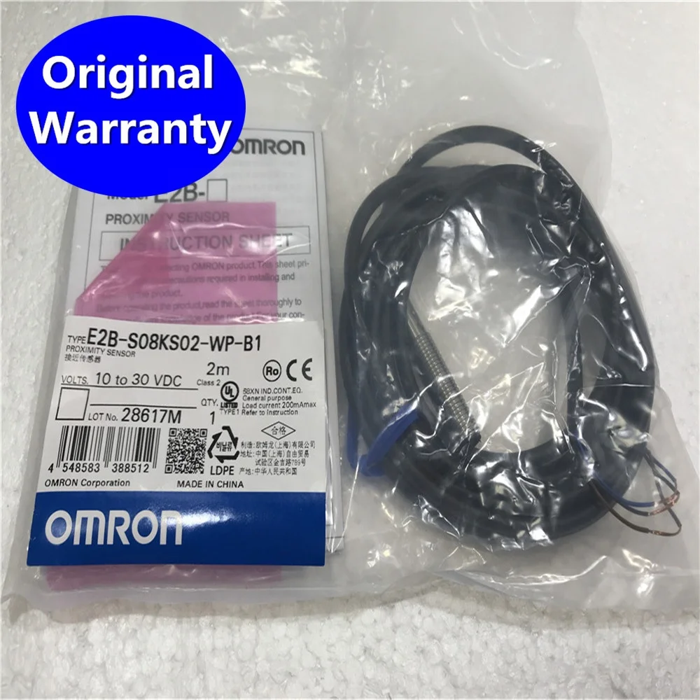 Pre-wired Proximity Sensor with cable E2B-S08LS02-WP-B1 E2B-S08LS02-WP-B2 E2B-S08LS02-WP-C1 E2B-S08LS02-WP-C2 2m