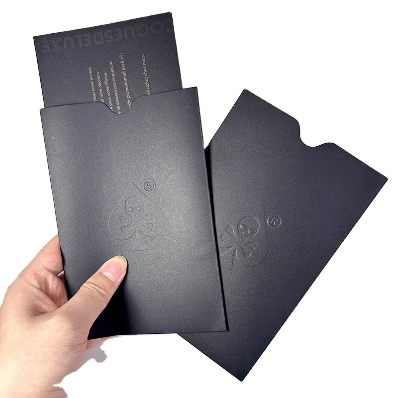Custom Printed Hotel Room Keycard and Gift Card Wallet Envelope Credit Card Holder Paper Envelopes