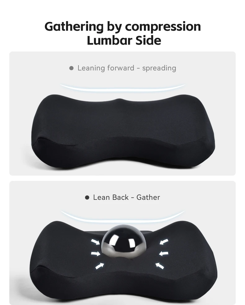 wholesale  Lumbar Support Pillow/Back Cushion, Memory Foam Orthopedic Backrest for Car Office Chair