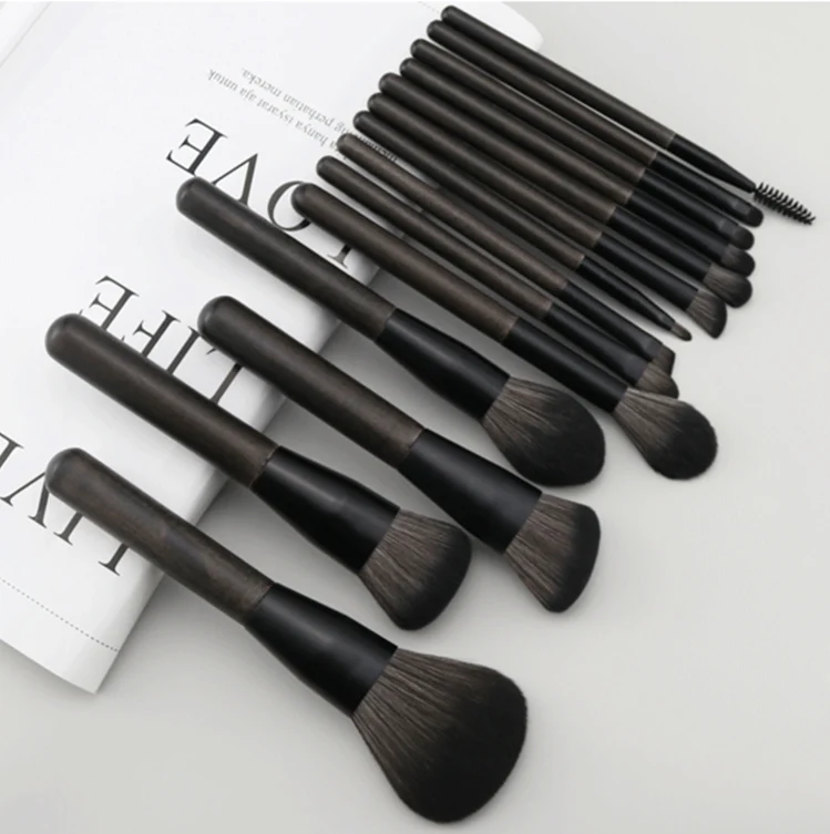 High quality custom luxury rhinestone makeup brush set unique professional makeup brush set