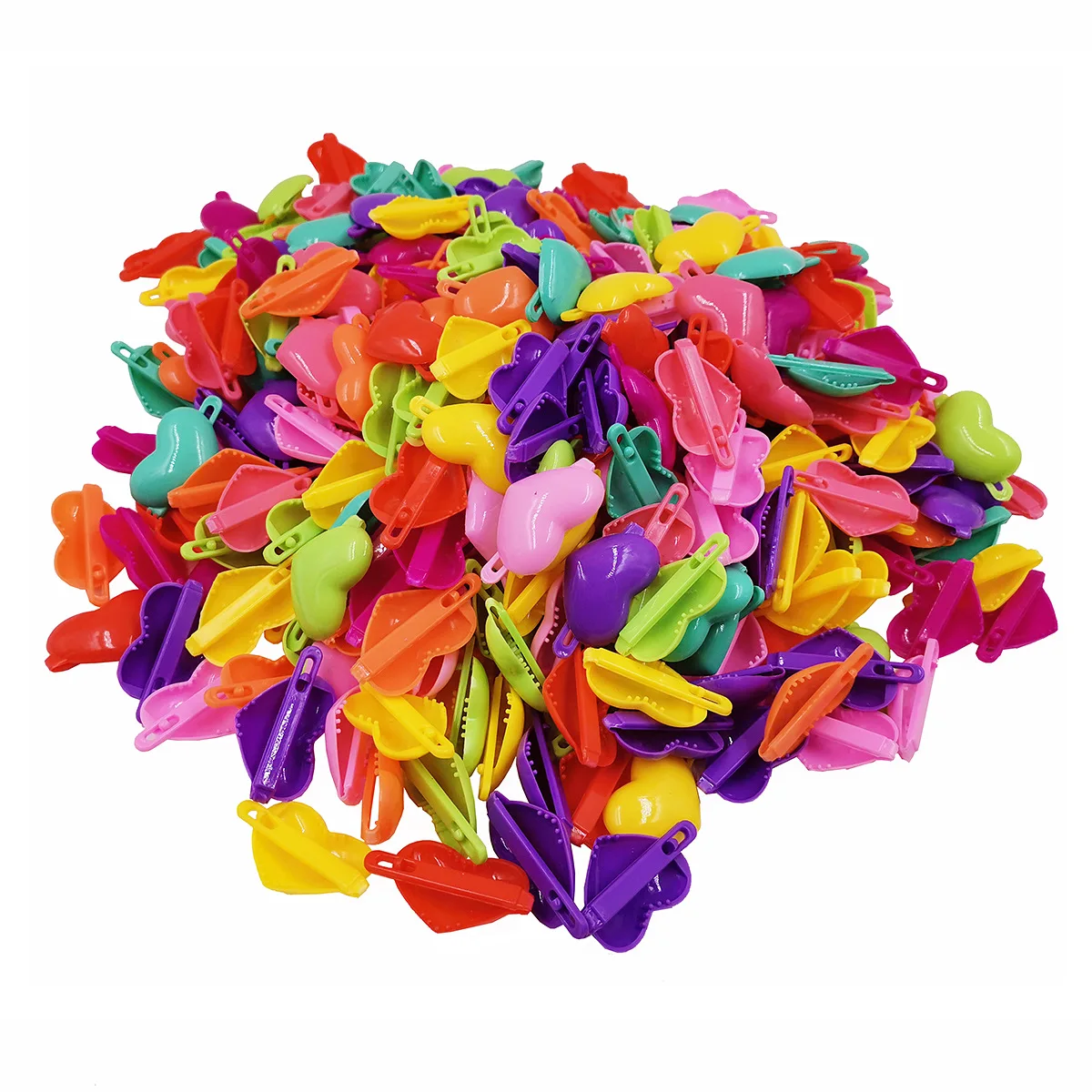 Many Style Customized Kids Candy Color Plastic Small Hair Claw Butterfly Hair Clip For Baby Girls