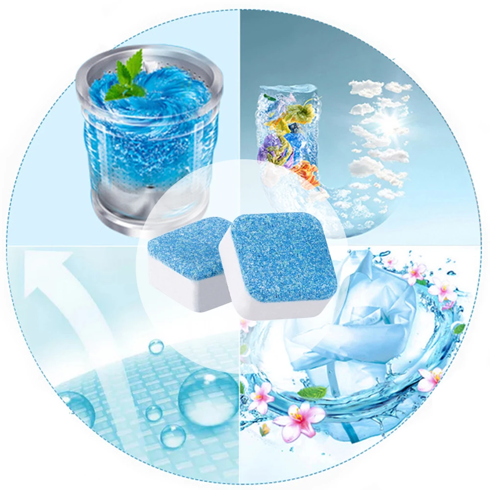 Eco friendly washing machine deep cleaner effervescent cleaning tablets