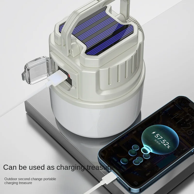 Outdoor Waterproof Rechargeable Street Led Emergency Torch Light Solar Camping Lamp