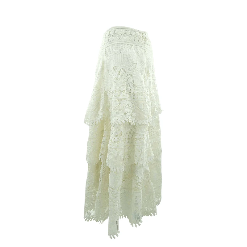 Factory manufacture ODM OEM Customized 2023 lace long skirt women  long skirt