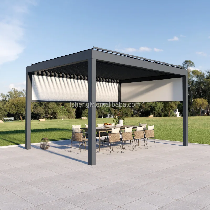 Large gazebo outdoor patio tent cast iron weights aluminium profile for top cover 12 x 18 gazebo