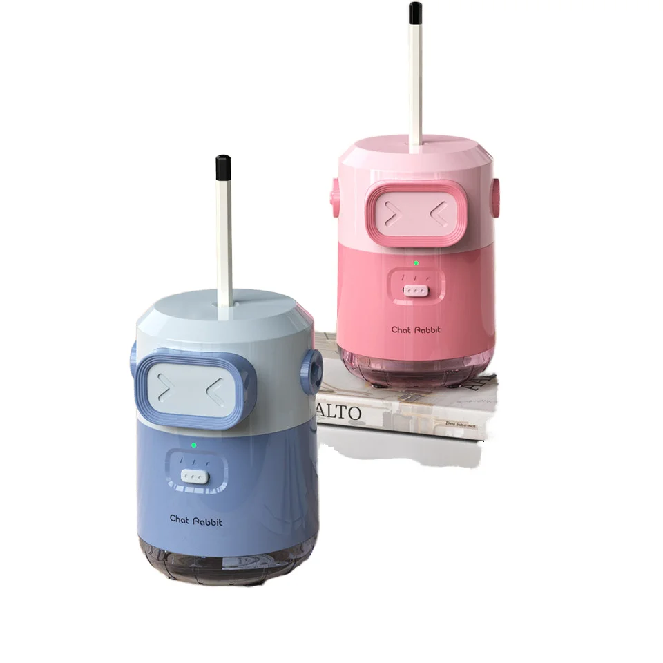 Fully Automatic Rechargeable Helix Blade Pencil Sharpener Fast Perfect Effect School Writing Drawing Easy Use Stationery Set