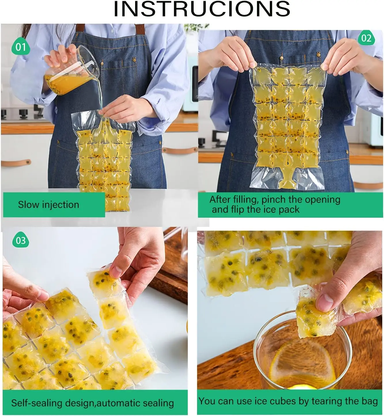 Wholesale Customized Clear Disposable PE Plastic Ice Bag With High Quality