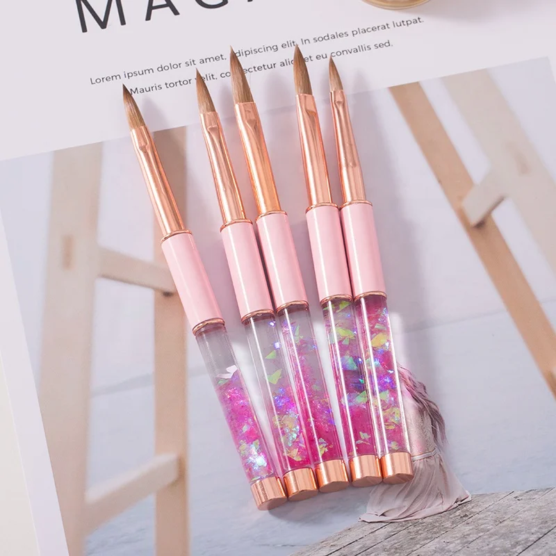 #2~#2 GUYO Hot Selling Nail Art Supplier High Quality Liquid Quicksand handle nail art brush
