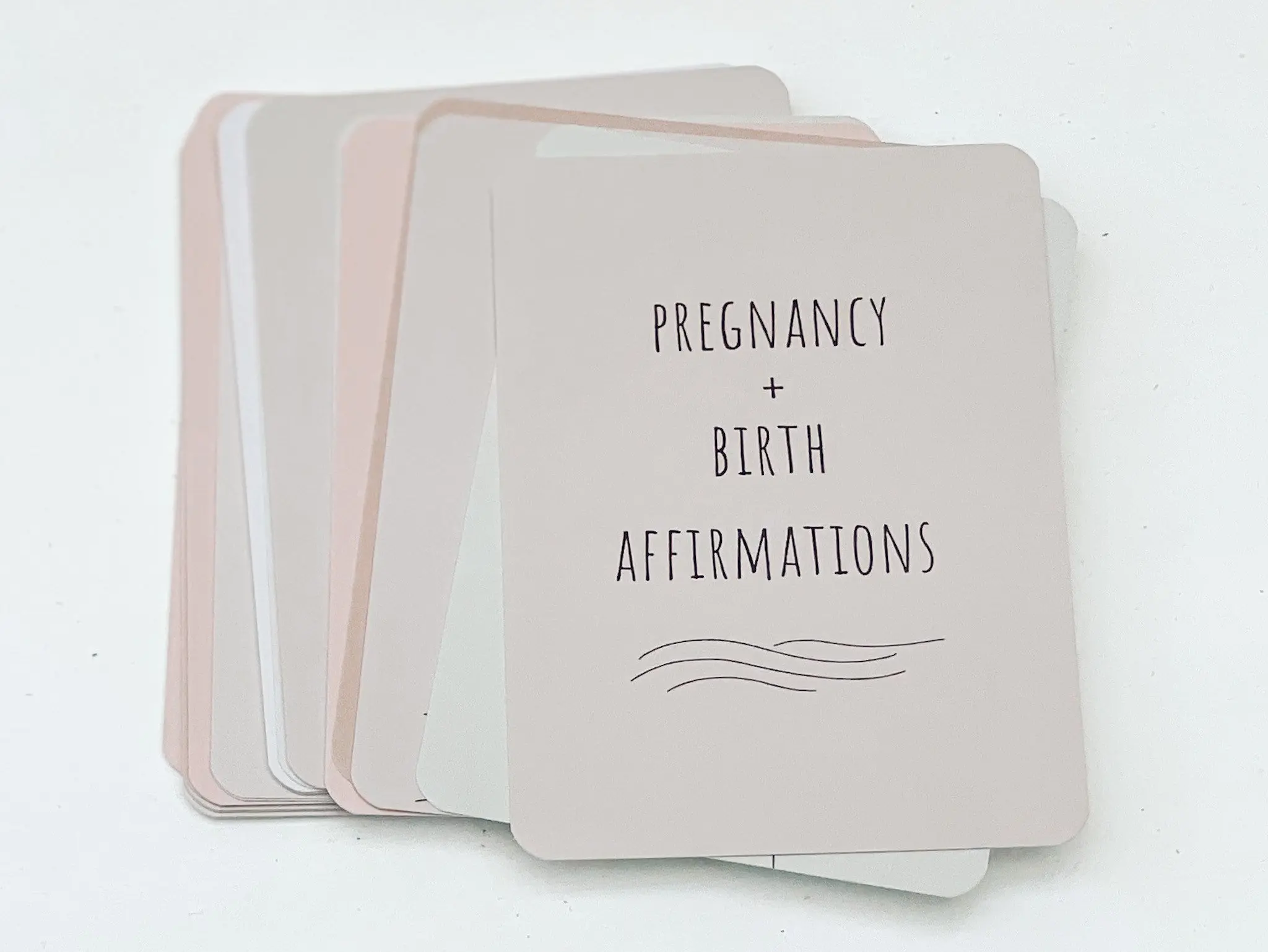 Custom Recycled Paper New Moms Pregnancy and Birth Affirmation Card Deck