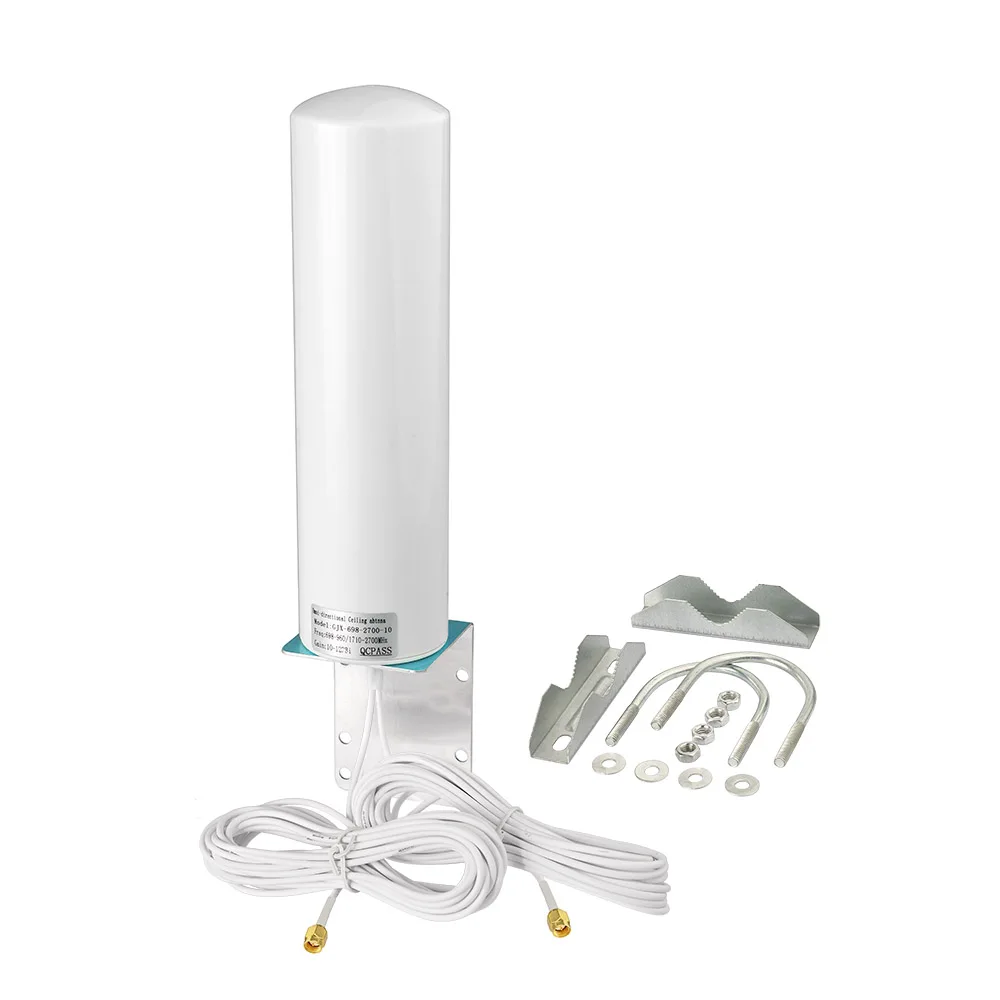  Наружная антенна 4G LTE 698-2700 МГц 12DBi Omni внешняя цилиндрическая двойная SMA для маршрутизатора Verizon AT&T