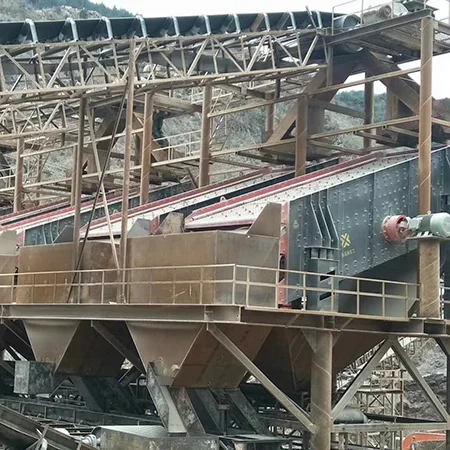 Construction Waste Crusher Plant Price Vibrating screen for Limestone Granite Crushing Line