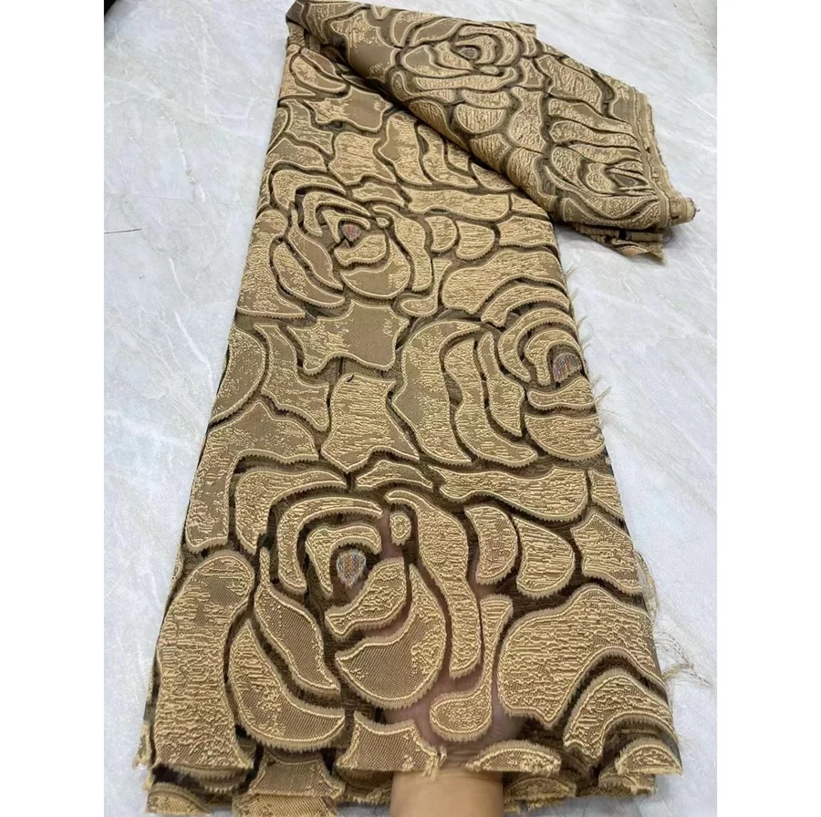 Purple Light Damask Jacquard Lace  Brocade Polyester Dressmaking Design Wedding Dresses Fabric