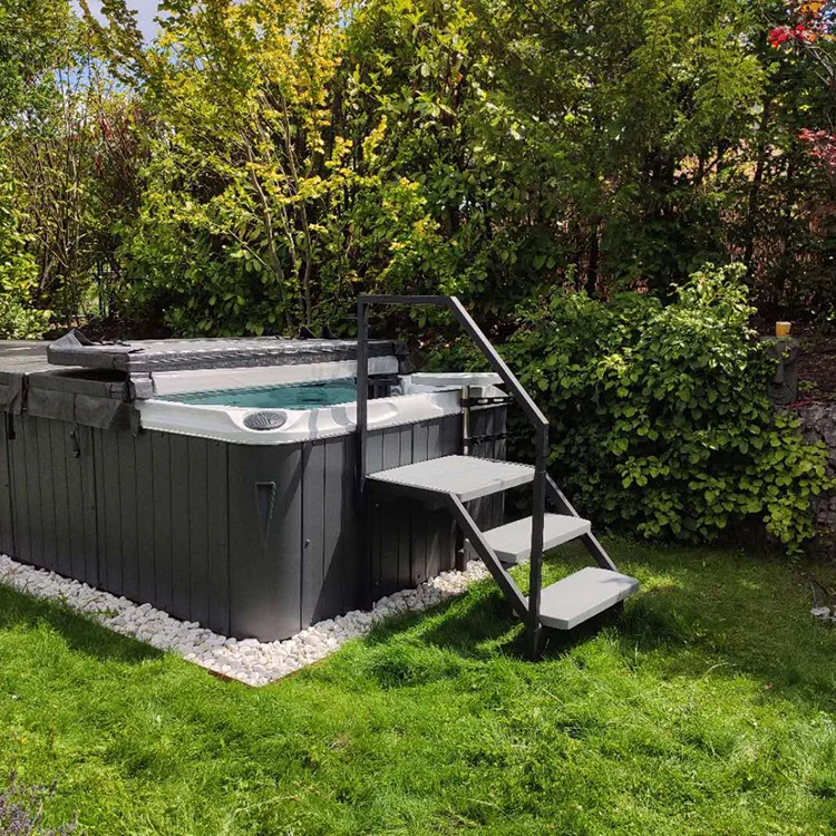 Taisheng New arrival hot tub parts outdoor PP Metal spa step swimming pool 3 or 4 tier hot tub step
