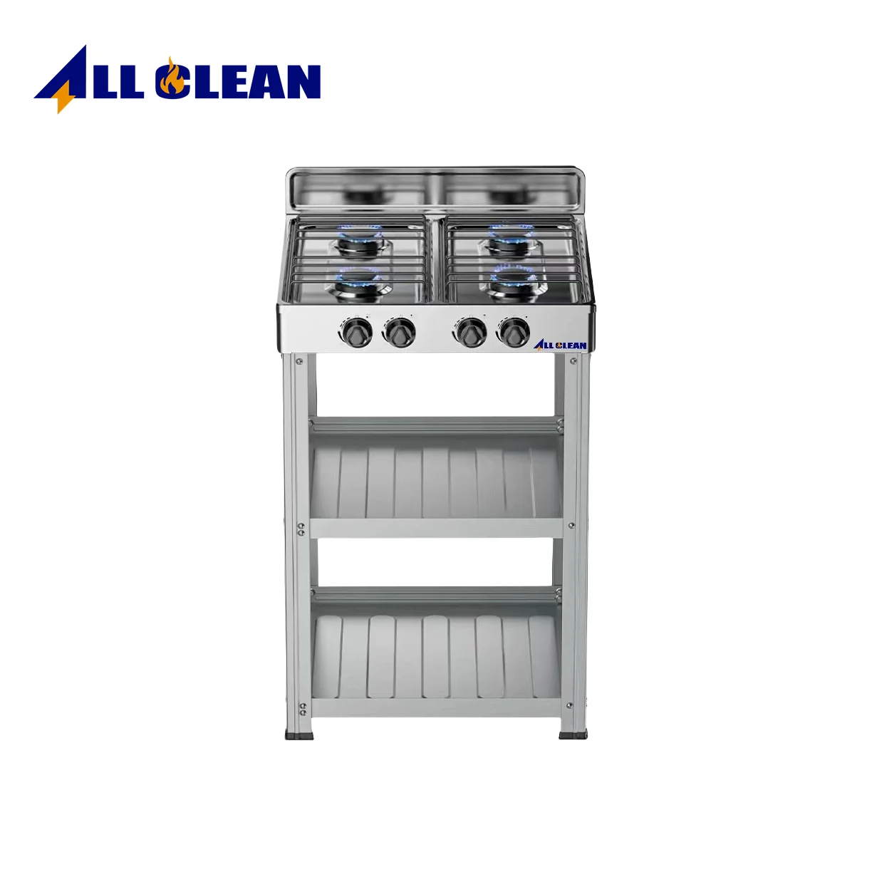 Premium Free-Standing 5-Burner Gas Cooktop Best Value Cast Iron Kitchen Cooking Stove with LPG Gas Enamel Burner Cap