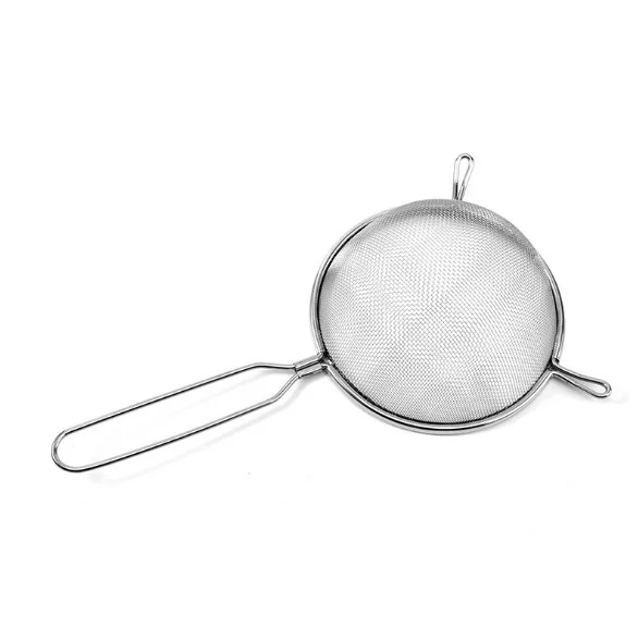 7 12 14 16 18 20 24 CM Stainless Steel Wire Mesh Strainer Powder Flour Sifter Skimmer for Cooking Frying