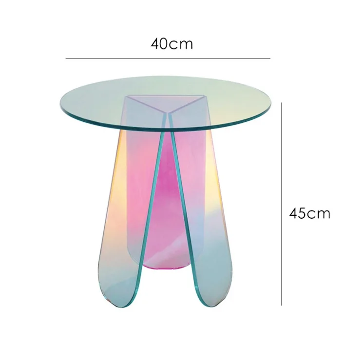 Modern Round Table Living Room Acrylic Smart Coffee Table