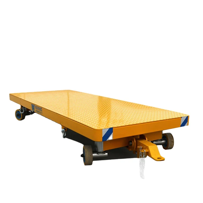tractor towable wagon trackless motorized transfer trolley for foundry environment 50 ton