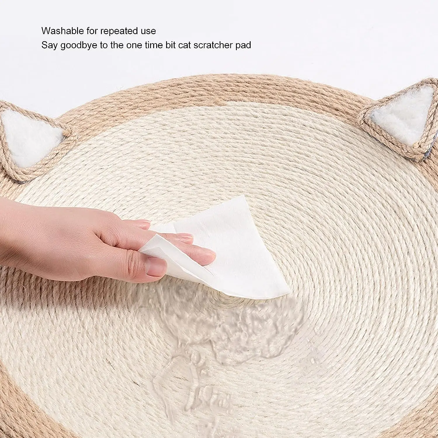 Cat Toy Oversized Pet Litter Box Sisal Cat Scratch Board Oval Corrugated Scratching Pad Cat Scratcher Lounge Bed rest Pet nest