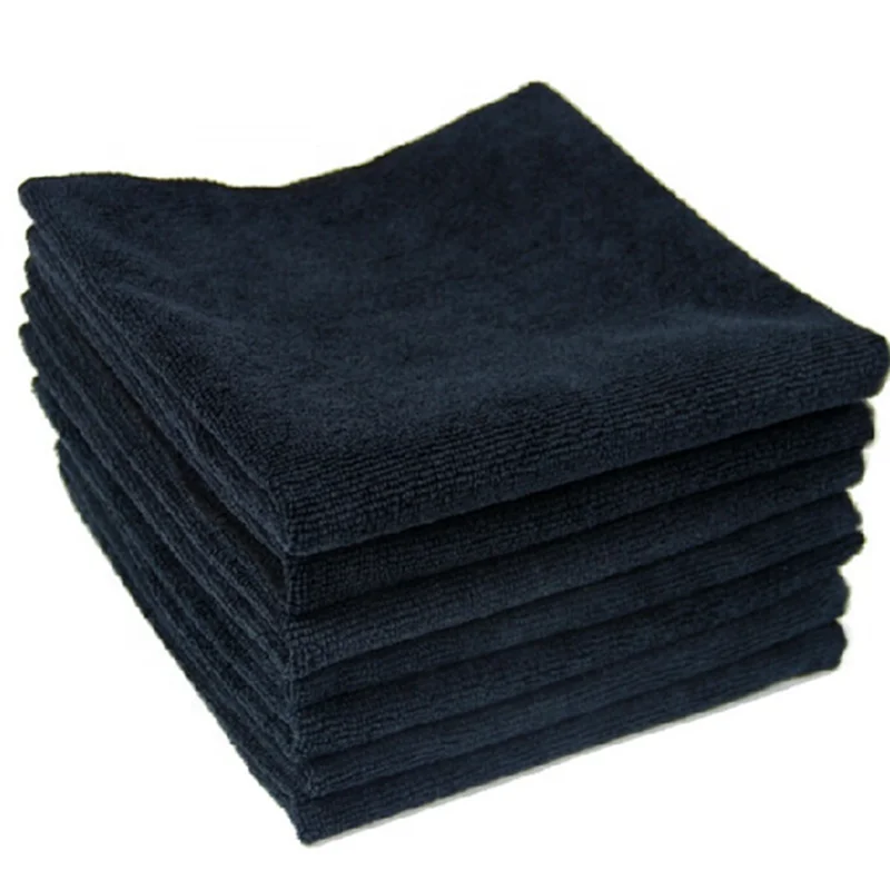 Black Microfiber Towel for Kitchen, Microfiber Towel for Car, Microfiber Towel