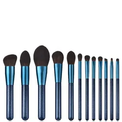 hot sale 12pcs set micro whiskers small grape blue rose makeup brushes