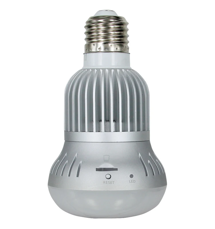 Беспроводной Fisheye 360 градусов панорамная лампа Wi-Fi камера двухстороннее аудио охранного видеонаблюдения для домашнего применения Очки виртуальной реальности VR камера IP WIFI лампы