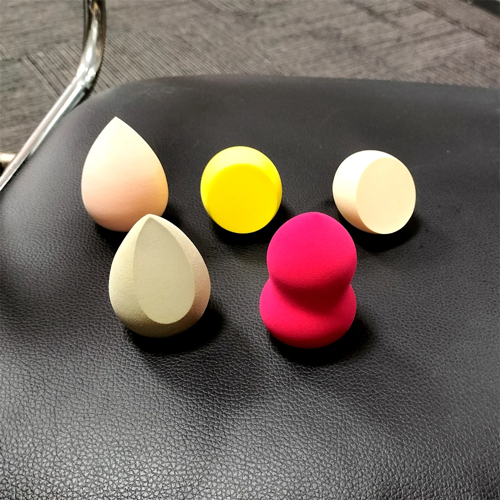 Docarelife Makeup Accessories Latex Free Soft Vegan Cosmetic Foundation Customized Colored Shapes Face Powder Puff Makeup Sponge