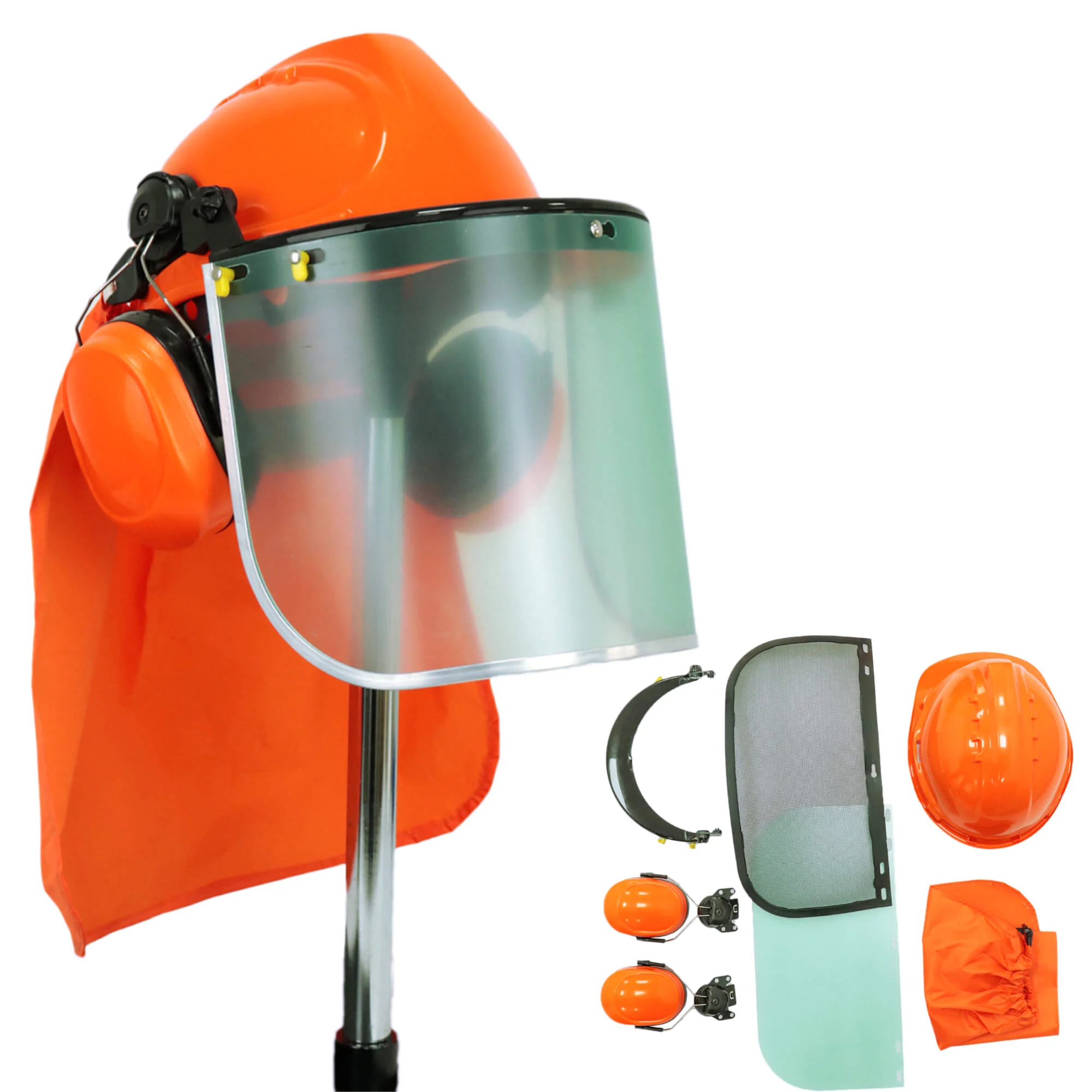 Chainsaw Forestry Safety Helmet with Ear Defenders, face shield