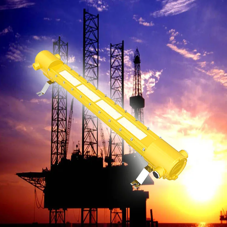 Сертифицированный ATEX светодиодный взрывозащищенный свет Взрывозащищенная лампа для аварийного освещения