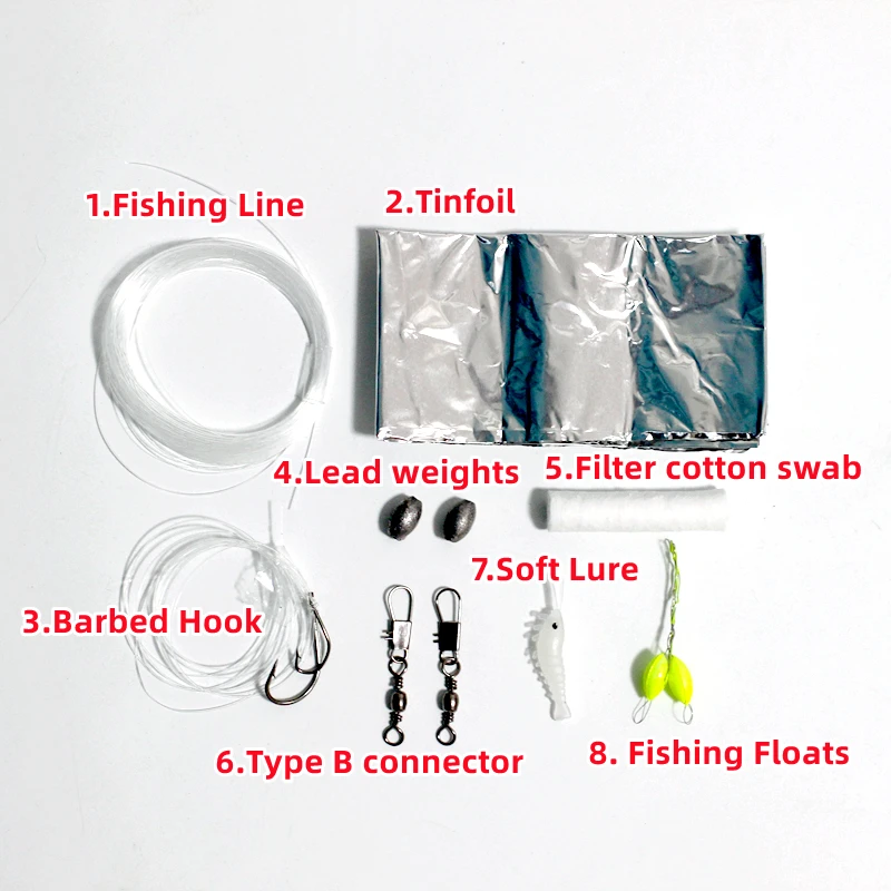 Outdoor multi-functional portable fishing hook card camping survival tools card fishing equipment portable fishing tackle EDC