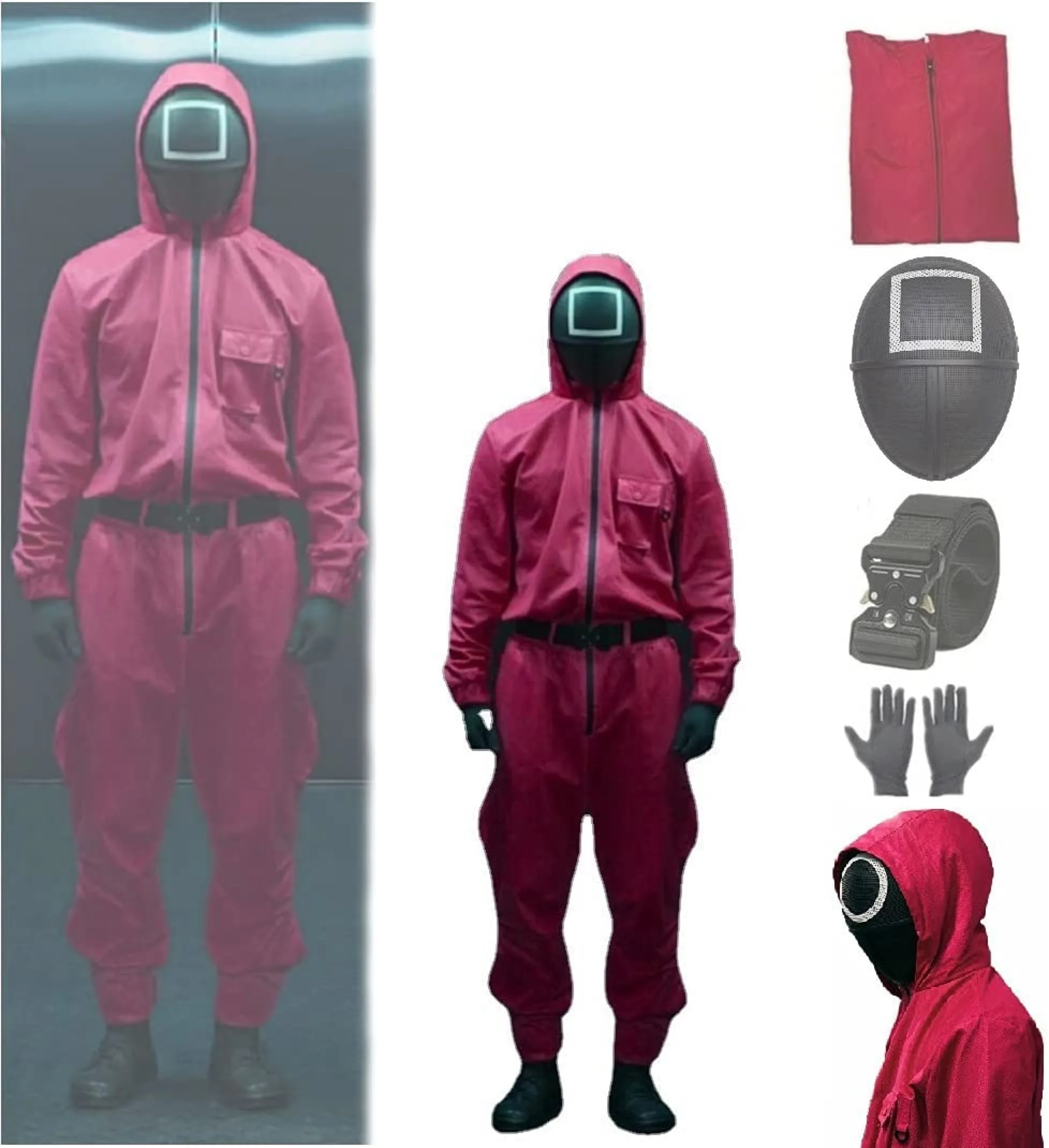 Eco-Friendly Halloween squid game toys hoodies and squid game costume