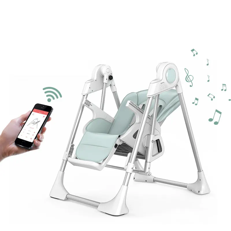 new fashion multi-function baby high swing chair 2in1