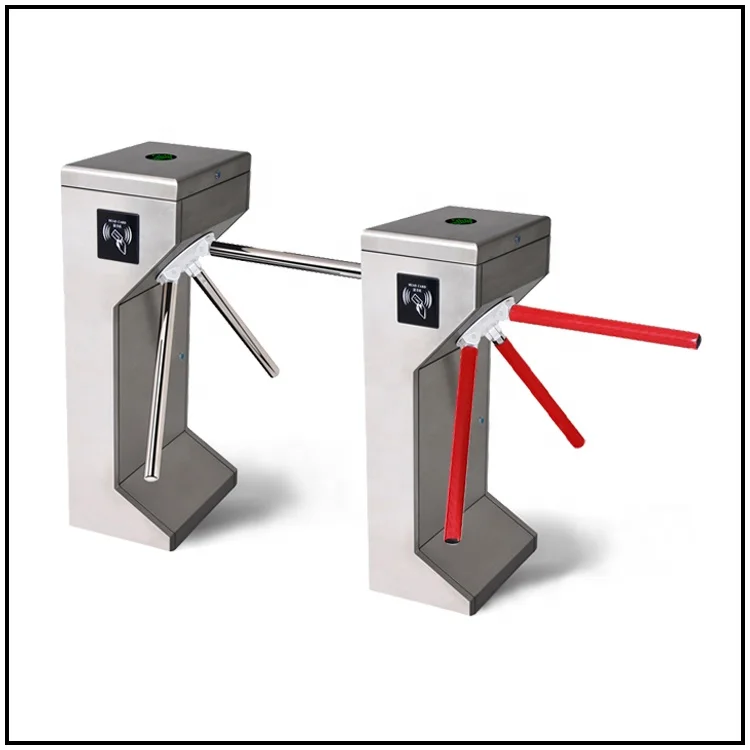 Vertical Three Roller Indoor Outdoor Metro Gate Turnstile Gate Stainless Steel