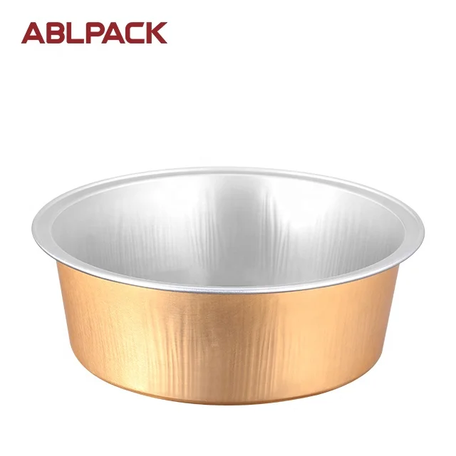ABLPACK Aluminum Foil Microwave Safe Food Containers Disposable 150ml Aluminium Food Packaging Baking Cups