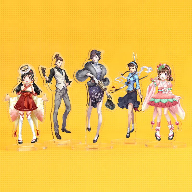 
VOGRACE cheap OEM custom cartoon anime acrylic standee wholesale plastic clear printed character stand keychain for sale 