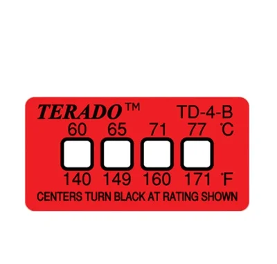 60.65.71.77 degree temperature indicate label 423