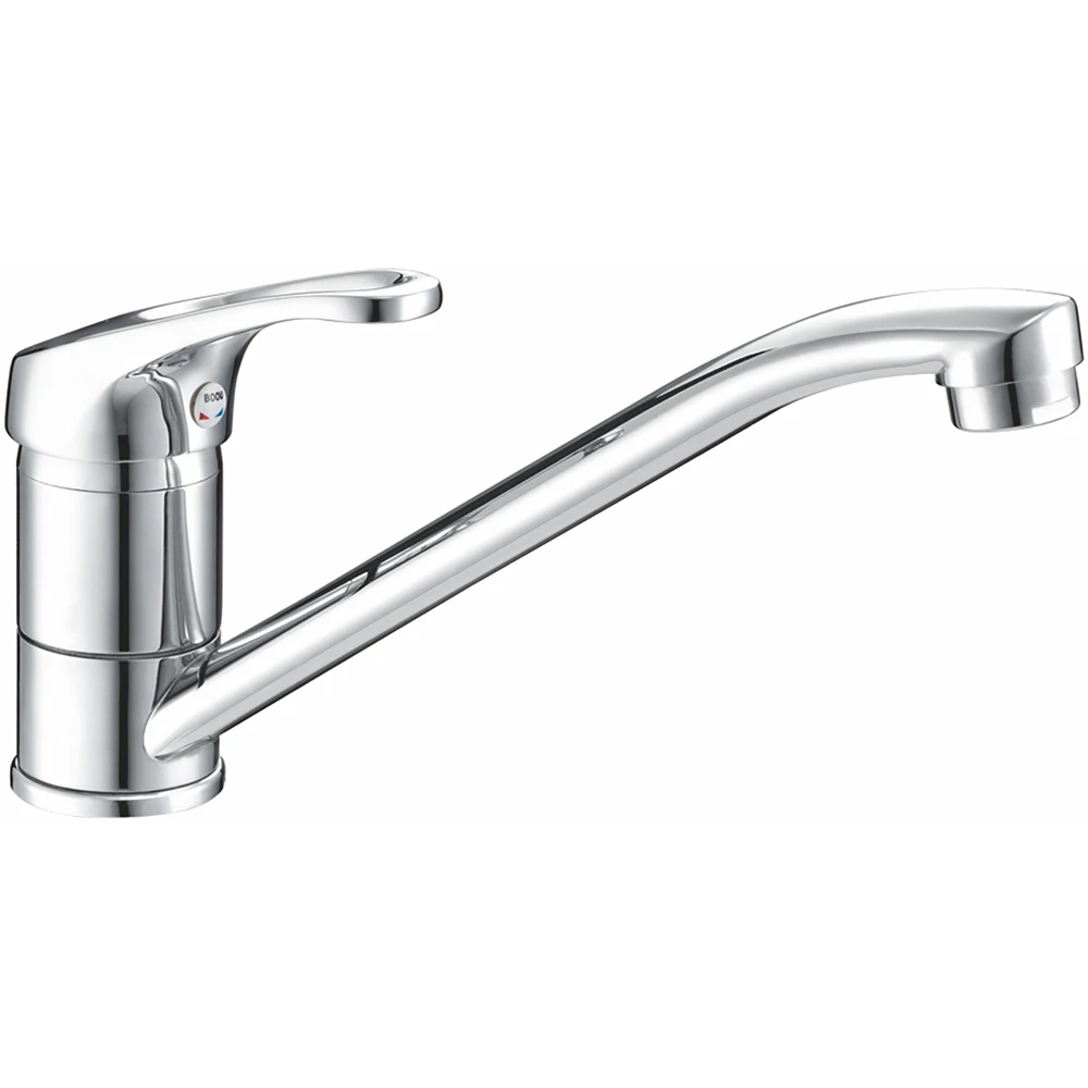 (OZ8257-7/7A)Boou classical zinc deck mounted single handle long and short spout 360 degree swivel kitchen sink mixer faucet