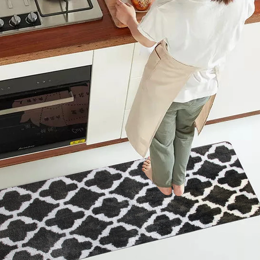 plush Anti skid Kitchen Rug Non-Slip warmly Kitchen Floor Mat  Comfort Kitchen carpet plush mat