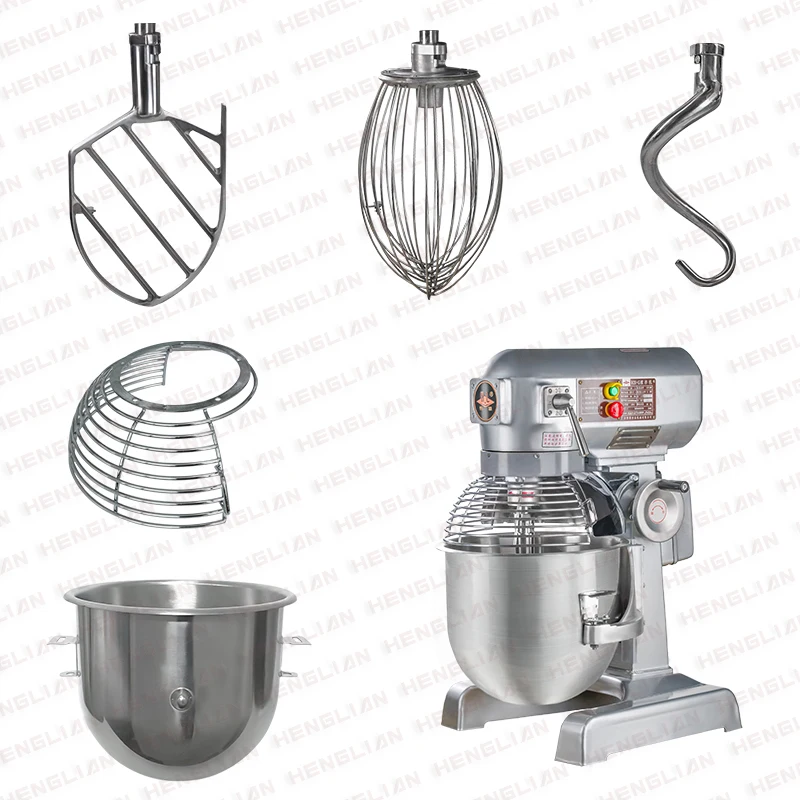 Henglian 15L 20L 30L 40L 50L 60L 80 Liters Customized Egg Beater Industrial Blender Food Mixer Accessories