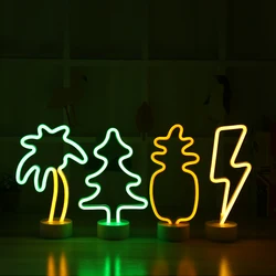 Holiday gift china suppliers 12vdc neon sculpture custom logo neon light sign glass custom palm tree neon table lamp