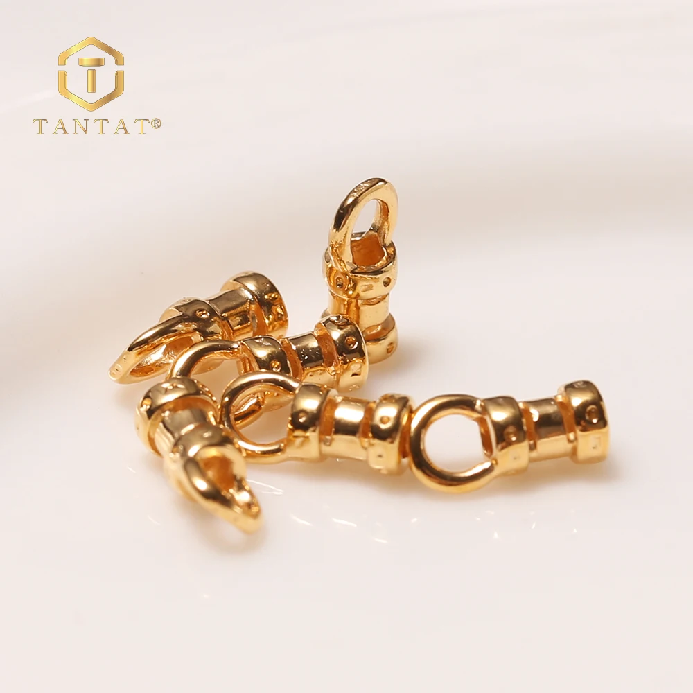 Brass Bead Crimp Ends Gold Plated Cord Ends for DIY Bracelet Jewelry Making Tassel Cap