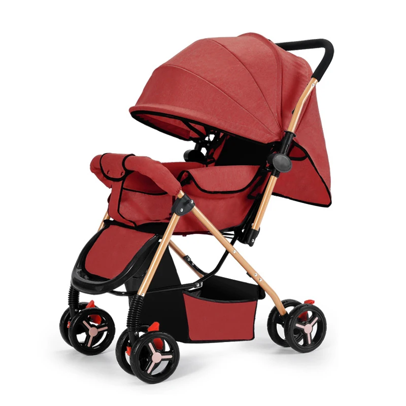 2023 Hot multi-functional baby stroller, bidirectional portable child stroller with storage rack suitable for 0-3 years old
