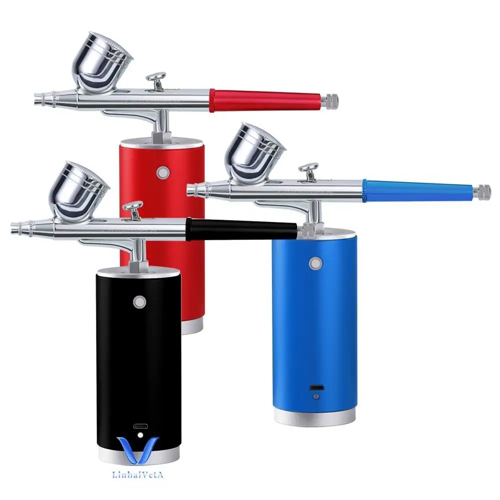 LinhaivetA cordless air brush airbrush kit handheld tattoo compressor set