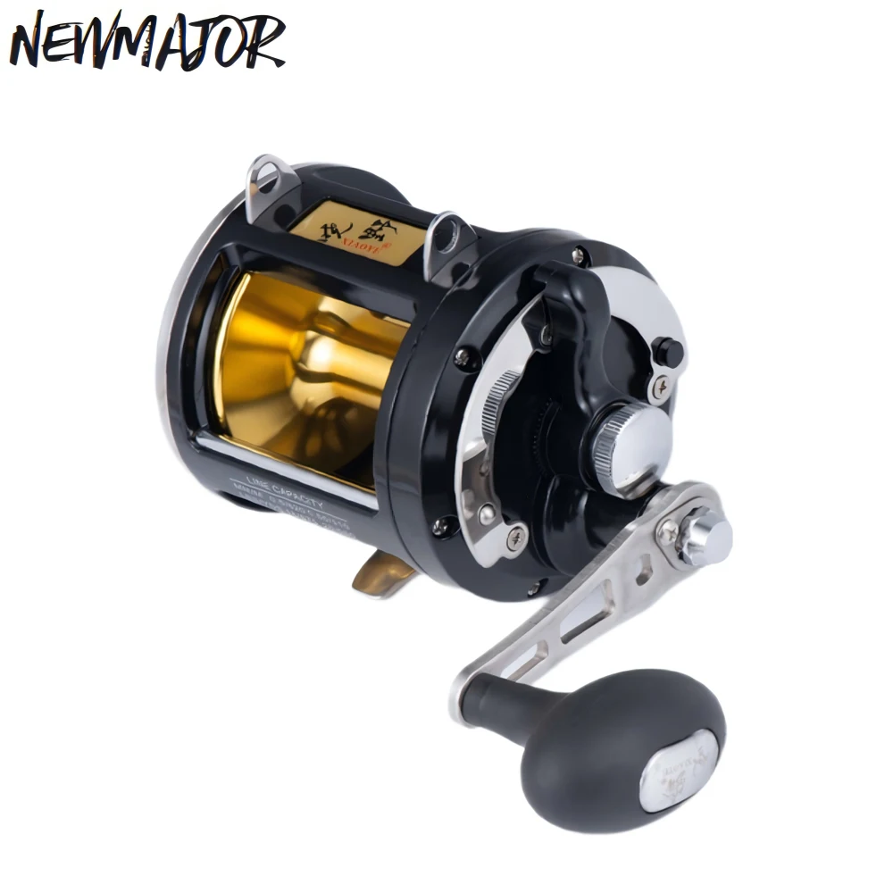 Lurekiller 24Kg 8BB 3.4:1 Right Hand Trolling Reel Metal Ocean Boat Game Reel for Spinning Jigging Trolling Fishing