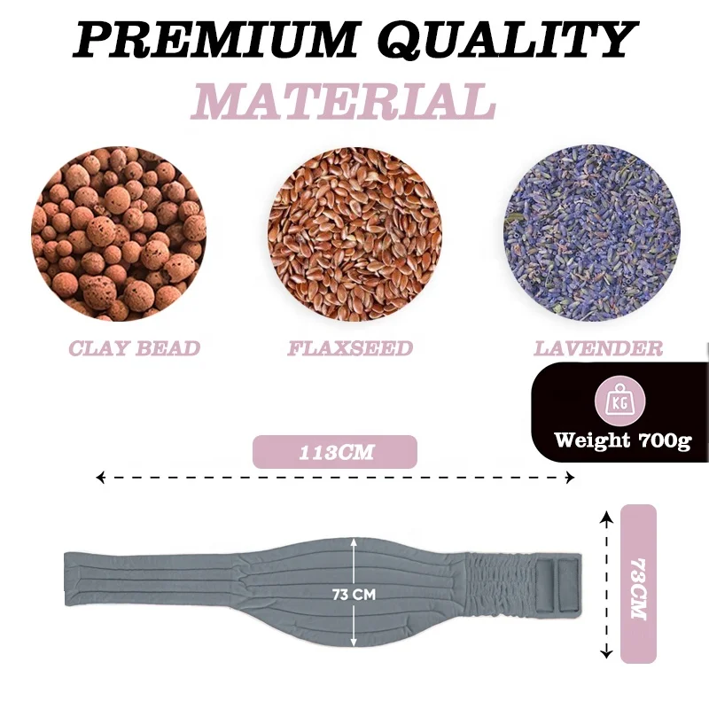 moist heat pack reusable heated back pad microwavable hot therapy neck wrap for back and shoulders