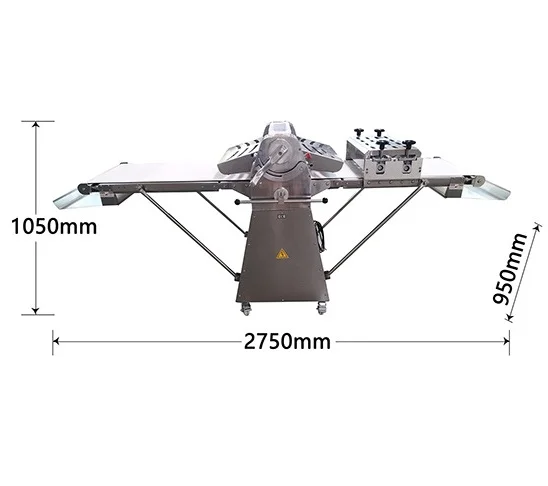 KAINO Stainless Steel Automatic Standing Dough Sheeter